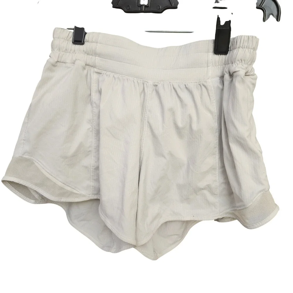 lululemon athletica Light Gray Layered Athletic Shorts